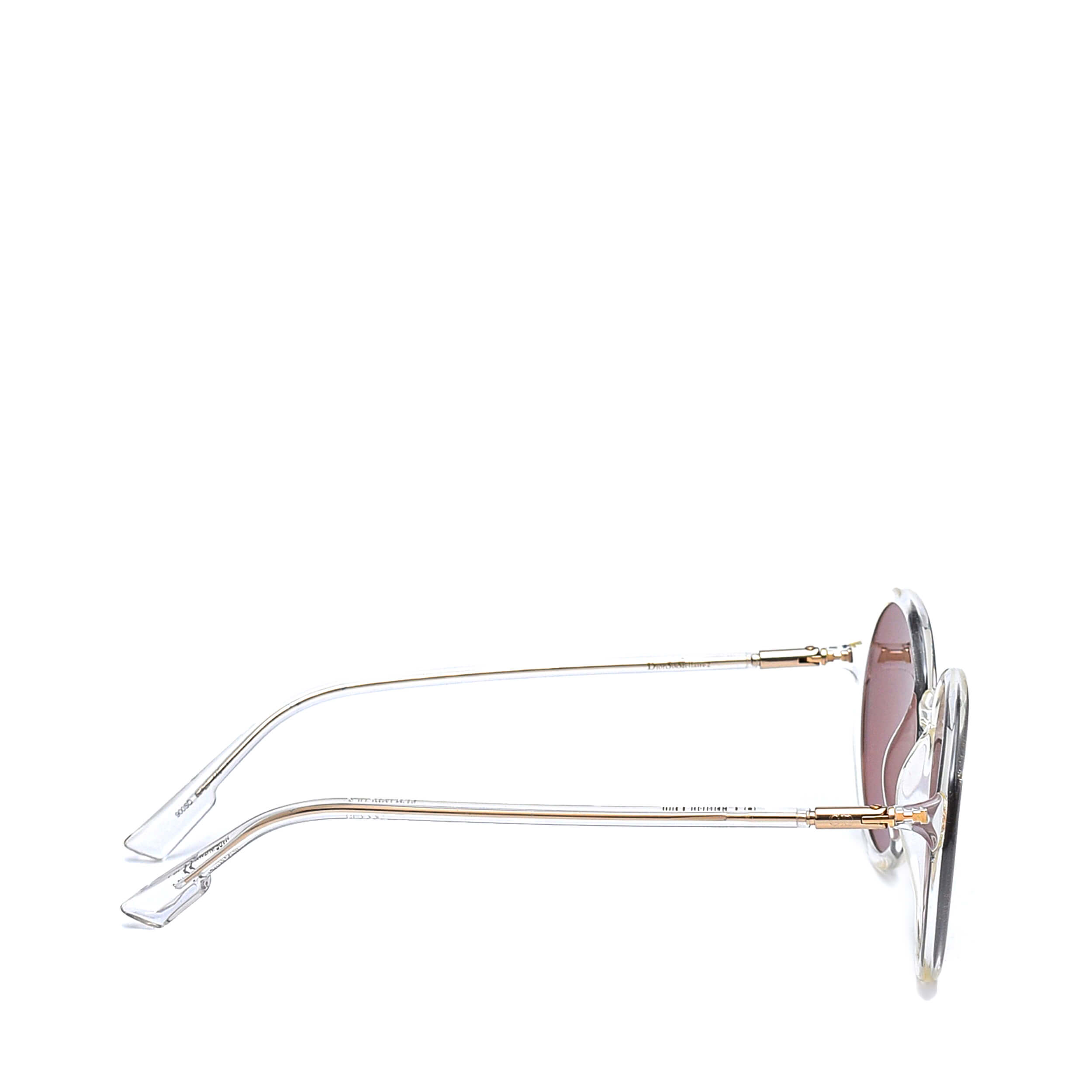 Christian Dior - Grey Round Mirrored Sunglasses
